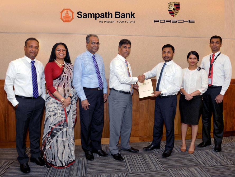 Sampath Bank PLC partners with Porsche Centre Colombo