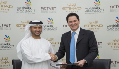 Etihad Airways becomes official airline sponsor of Worldskills Abu Dhabi 2017