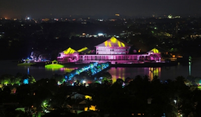 Parliament complex and Rajagiriya in a new light for International Vesak by Iconic Galaxy