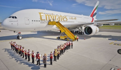 Emirates’ Milestone 80th A380 Touches Down in Vienna