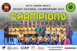 Colombo Juniors Crowned Champions for the Third Consecutive Year at the 46th Junior National Men’s Hockey Championship