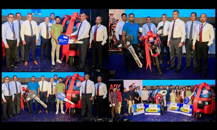 Winners of the ‘Bajaj Genuine Supiri Ware’ awarded exciting prizes