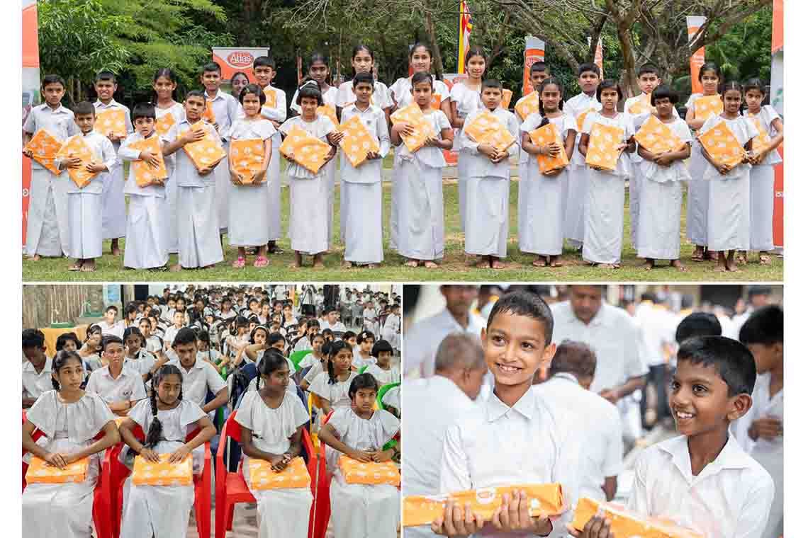 Atlas Provides School Supplies to 4,000 Students at SipSavi Ridee Viharaya Donation