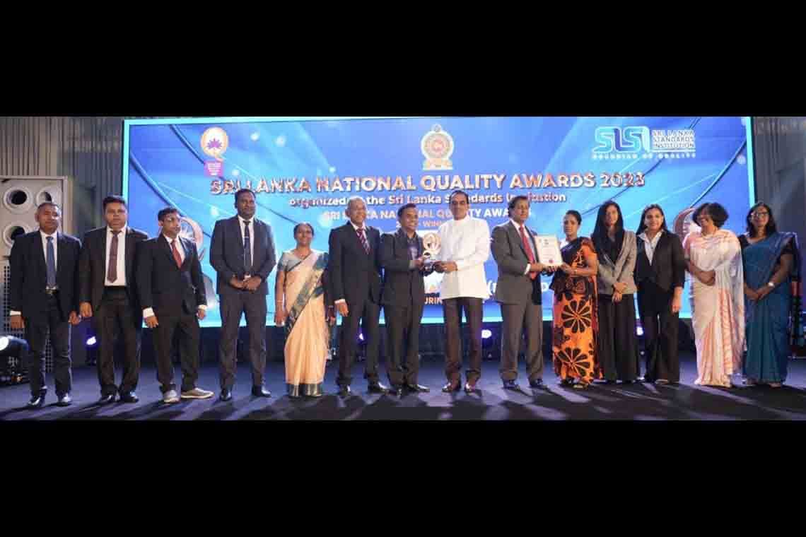 Ritzbury Honoured with Sri Lanka’s Highest Quality Award