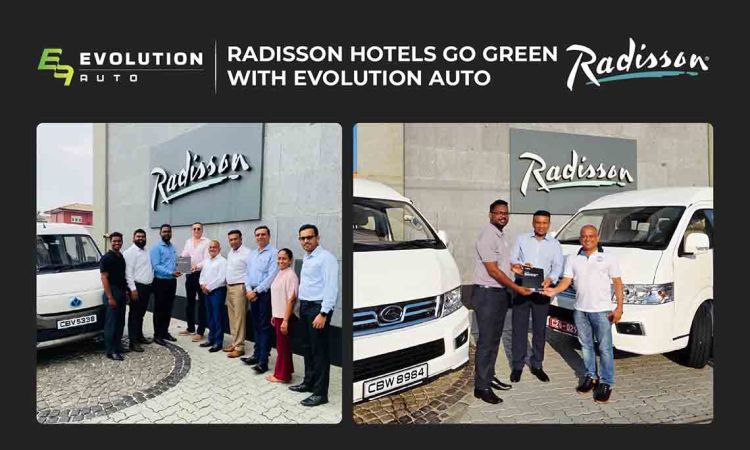 Radisson Hotels Sri Lanka Accelerates Sustainability with Evolution Auto’s Electric Vehicle Fleet