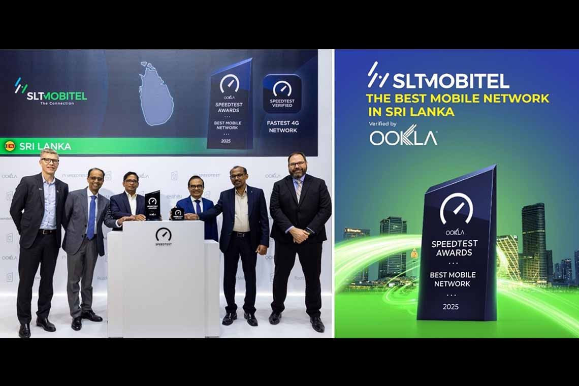 SLT MOBITEL recognized as Sri Lanka’s no 1 Best Mobile Network by Ookla