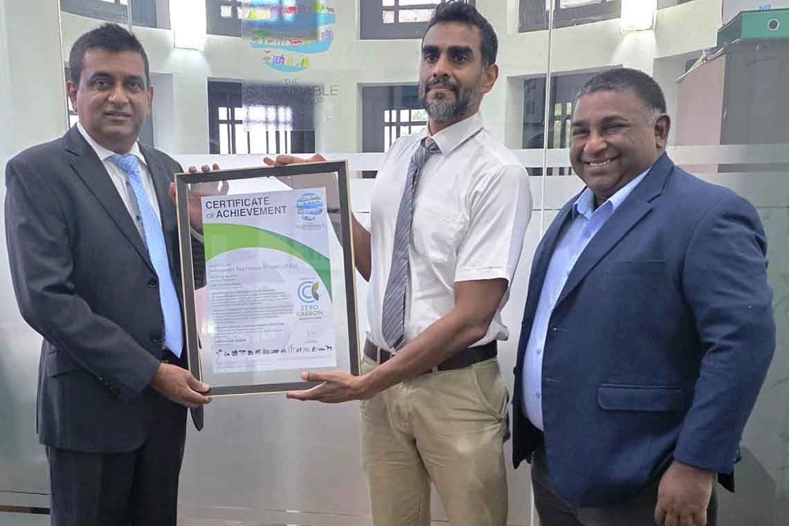 RTS Holdings’ Hidellana and Avissawella tea factories achieve Zero Carbon Manufacturing Certification
