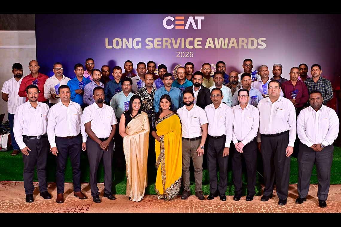 CEAT Kelani honours long-serving employees and top performers at 2026 awards