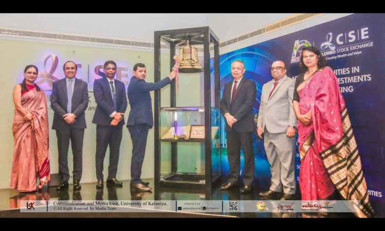 University of Kelaniya’s Department of Finance Celebrates 15th Anniversary on CSE Trading Floor