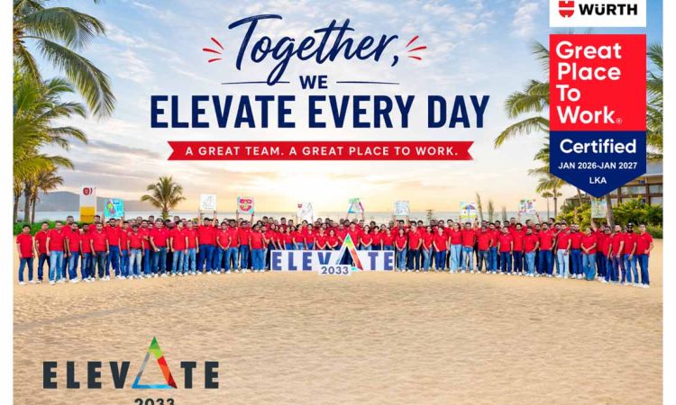 Würth Lanka Awarded Great Place to Work® Certification