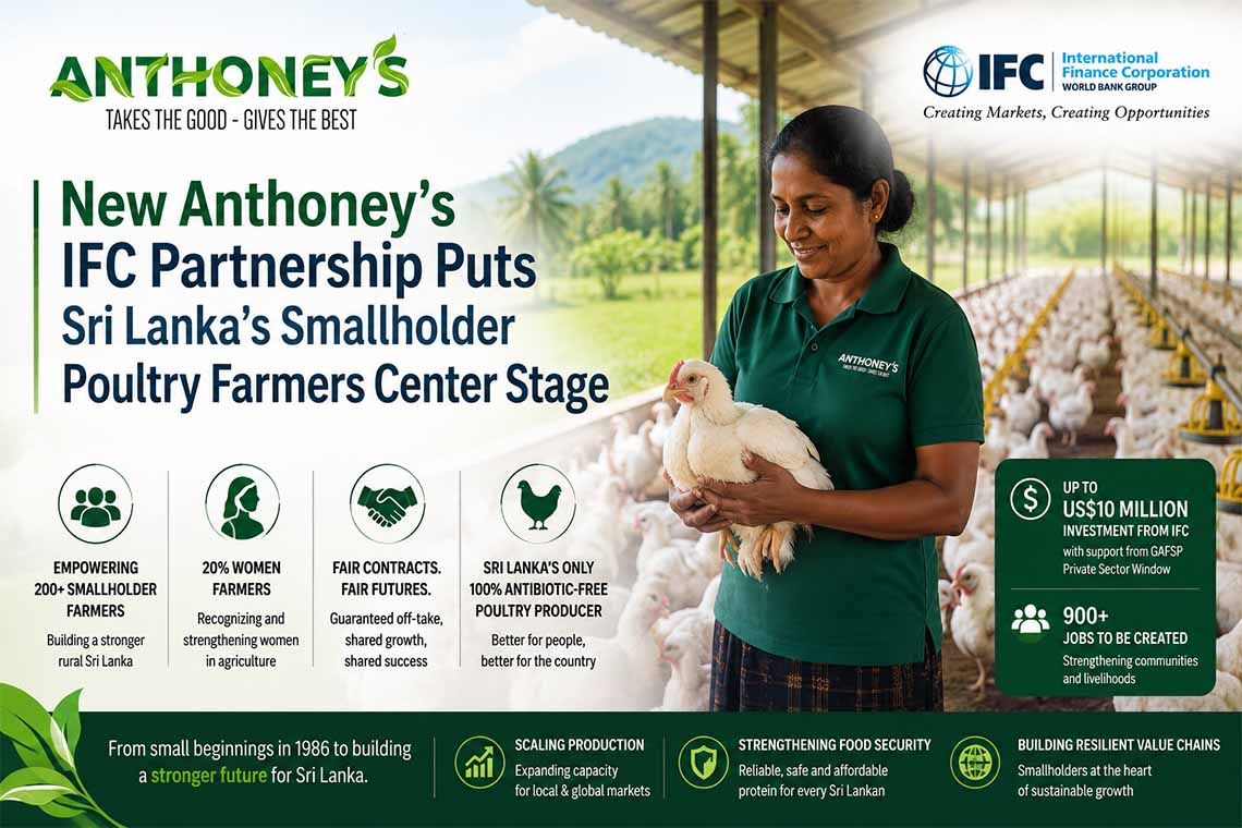 New Anthoney’s IFC Partnership Puts Sri Lanka’s Smallholder Poultry Farmers Center Stage