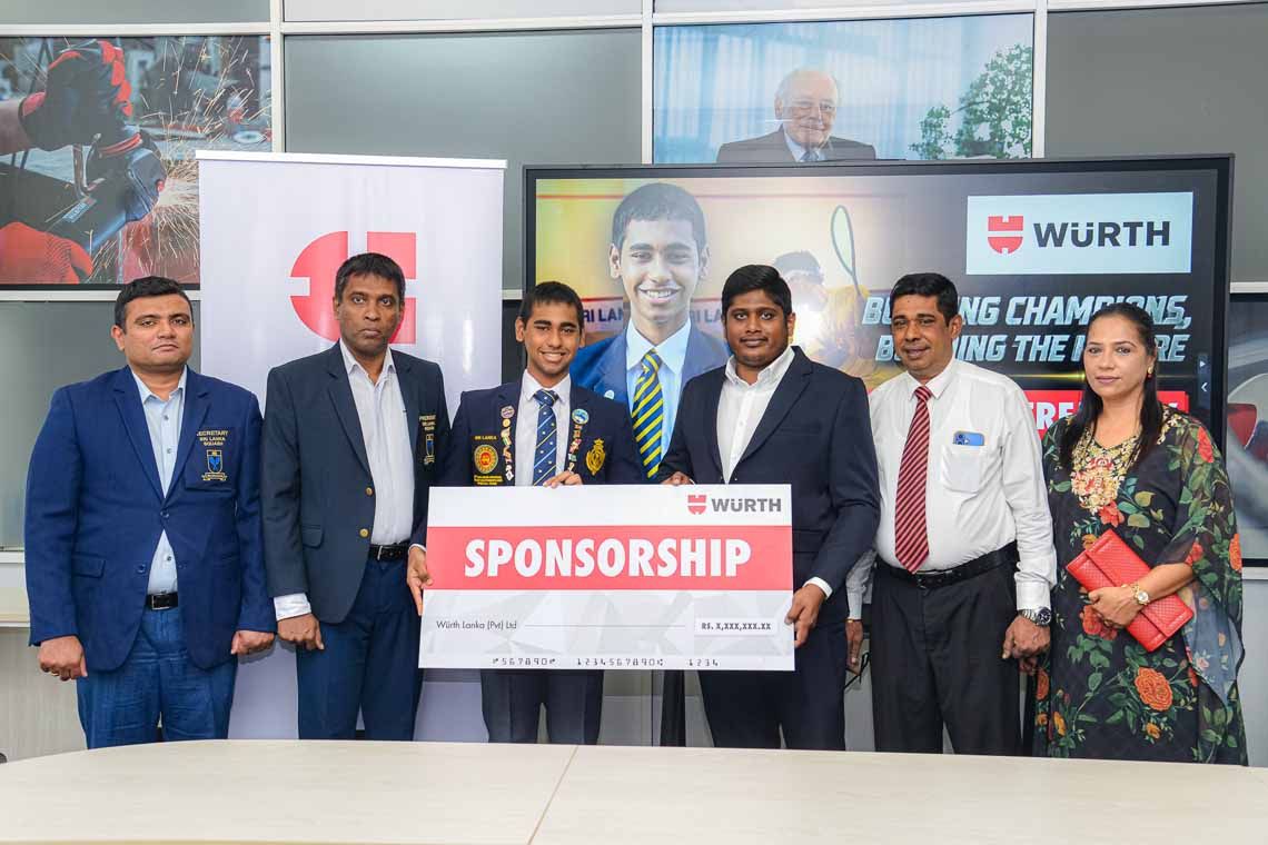 Wurth Appoints Junior Squash Champion Matheesha as its Brand Ambassador