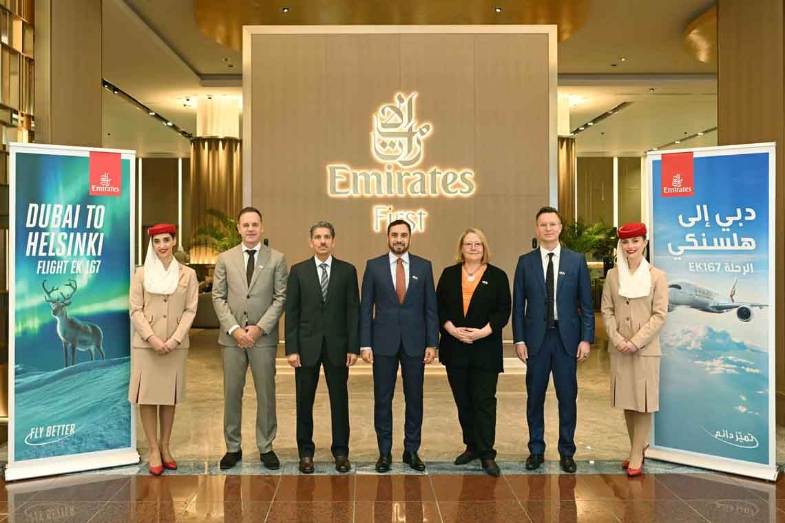 Emirates takes off to Helsinki