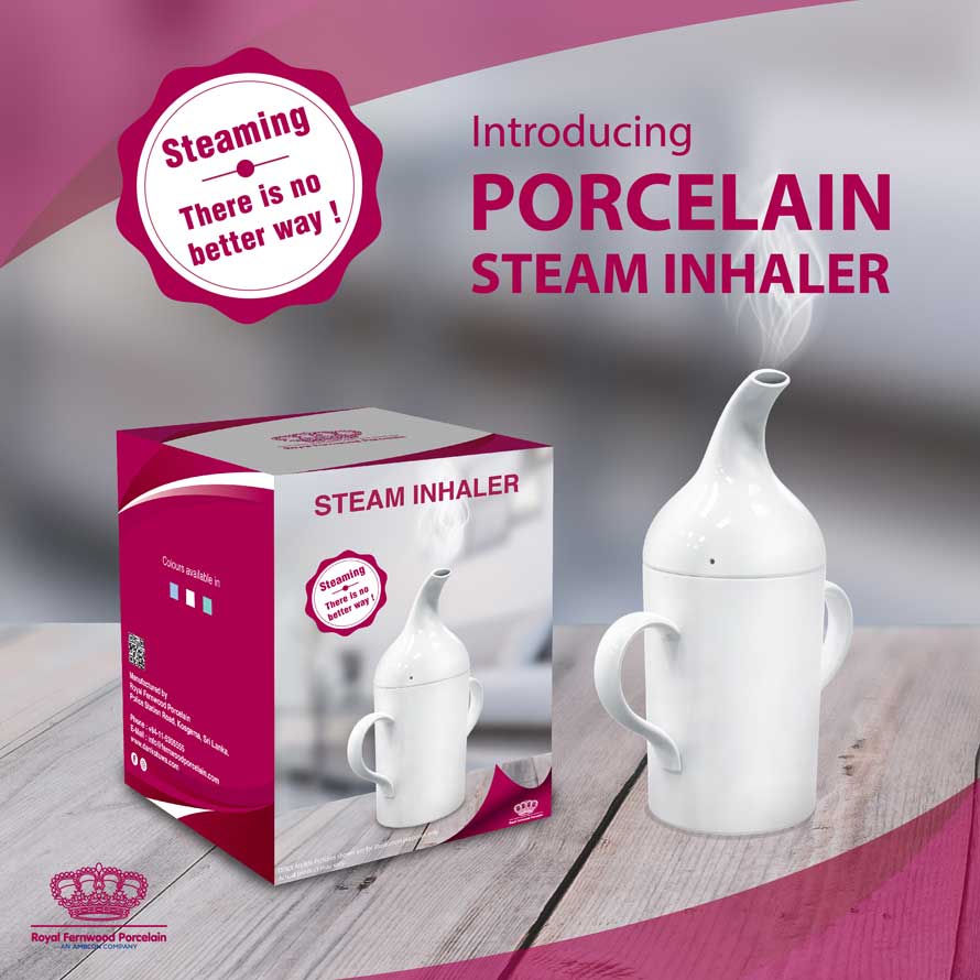 Royal Fernwood Porcelain Steam Inhalers