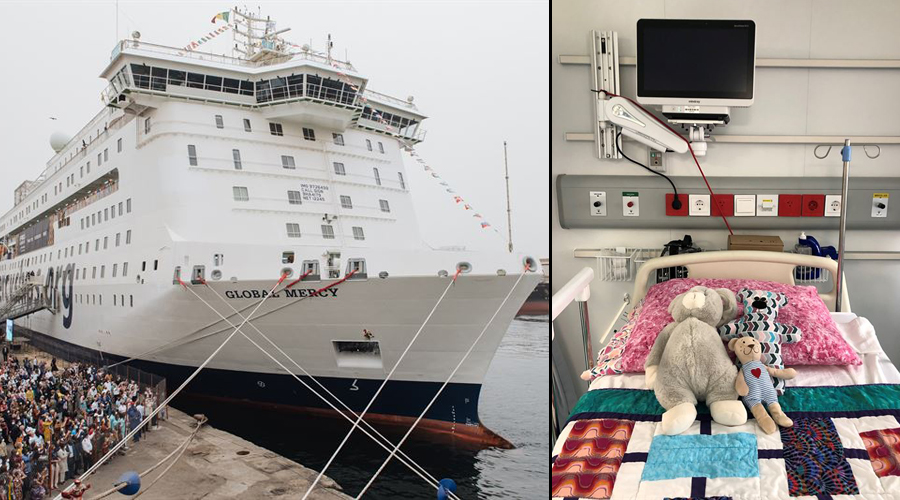 World s largest civilian hospital ship in port in Senegal