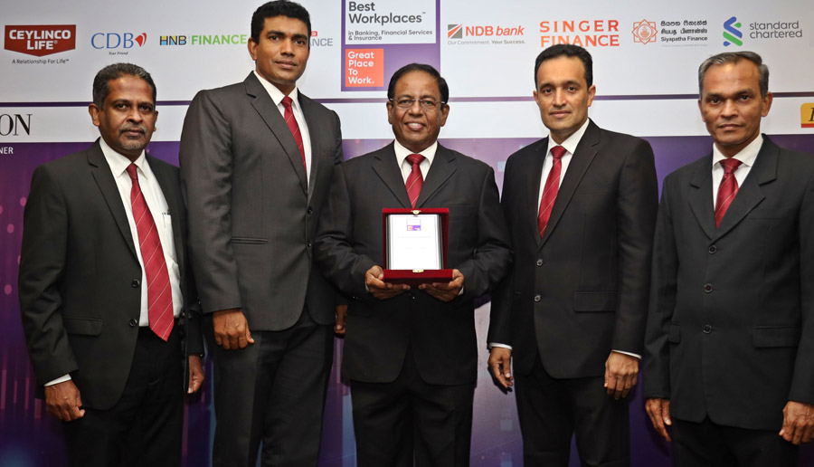 Ceylinco Life among Great Place to Work 10 Best Workplaces in Banking Finance Insurance