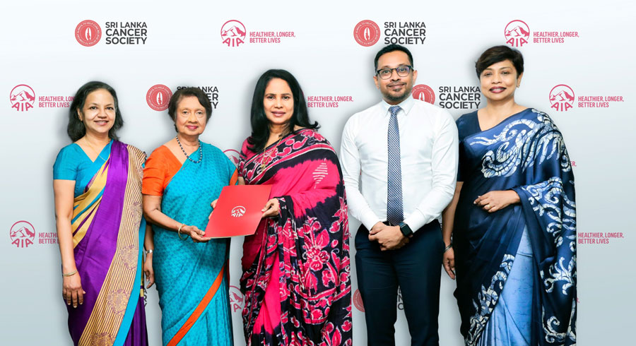 Long standing partnership between AIA Insurance and Sri Lanka Cancer Society renews for 6th consecutive year