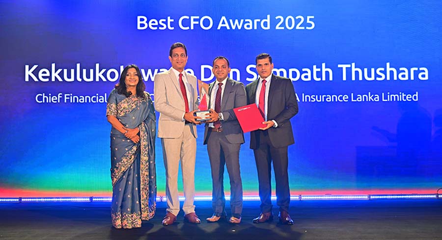 AIA Insurance Lanka CFO Sampath Thushara recognised as Best CFO 2025 by CA Sri Lanka
