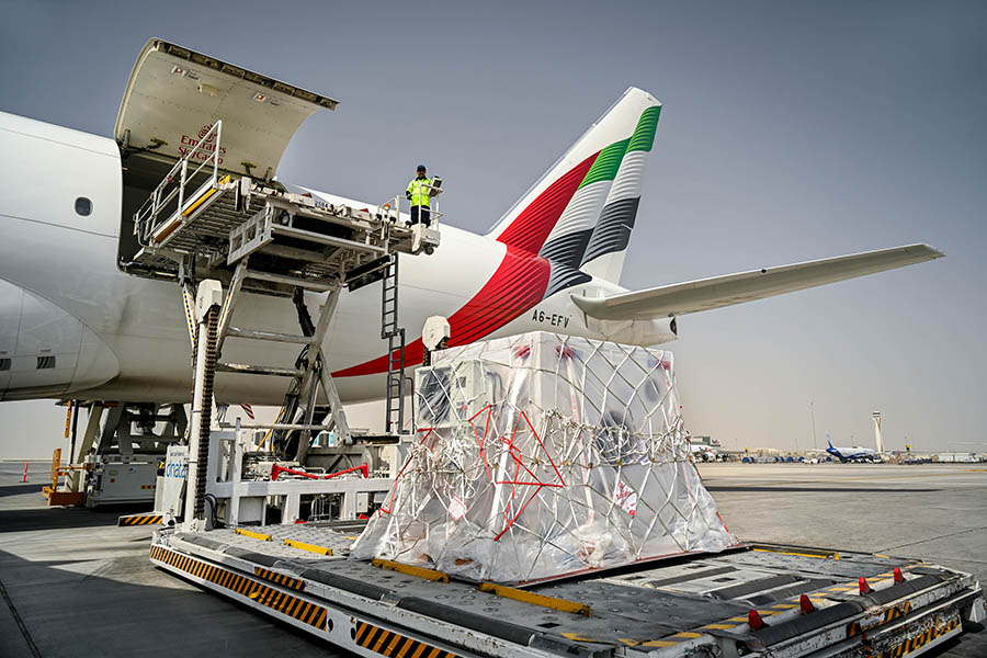 Emirates SkyCargo transported Arab Satellite 813 copy