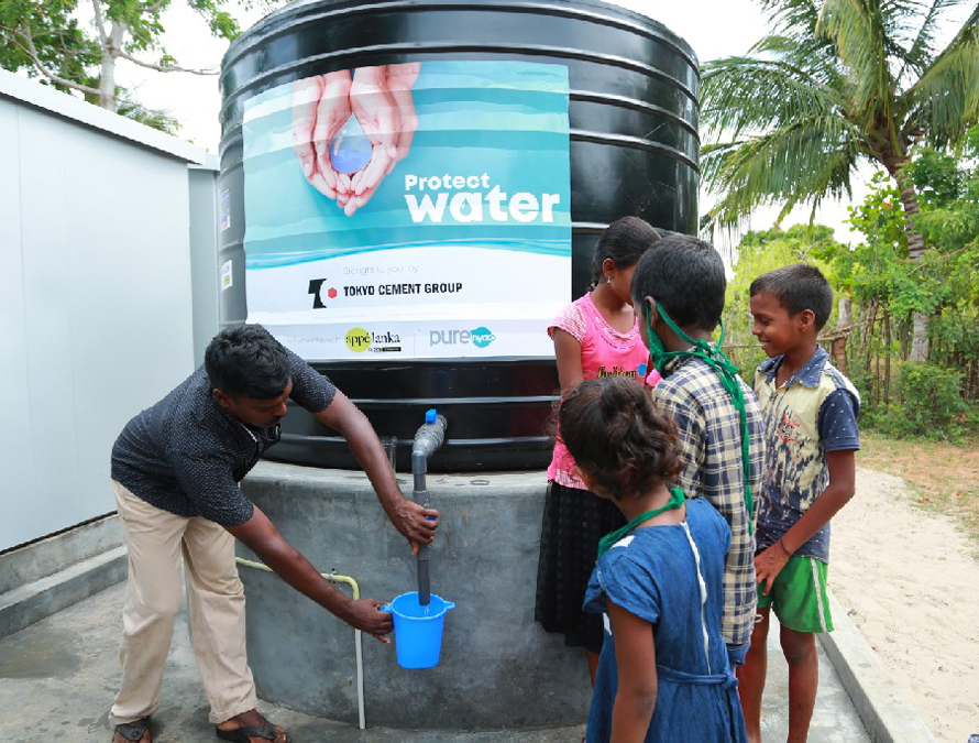 Tokyo Cement Gifts Clean Drinking Water to Three Villages in Poonakary