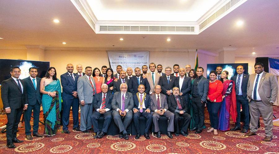 Rtn. Dhamitha Pathirana installed as the 48th President of Rotary Club of Colombo Mid Town