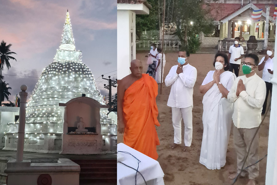 Swadeshi Khomba illuminates Keragala Raja Maha Viharaya for 08th consecutive year