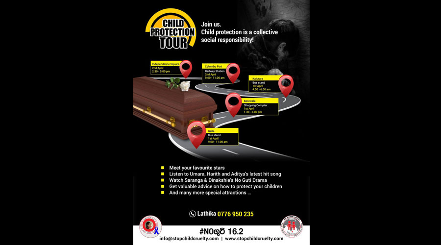Second Phase of No Child Protection Tour from Galle to Colombo