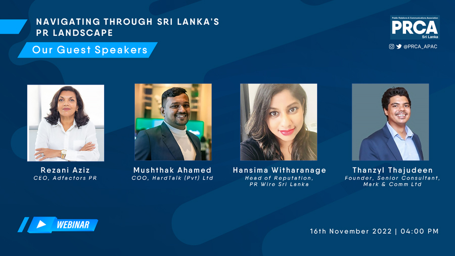 PRCA APAC to host Navigating through Sri Lanka s PR Landscape webinar