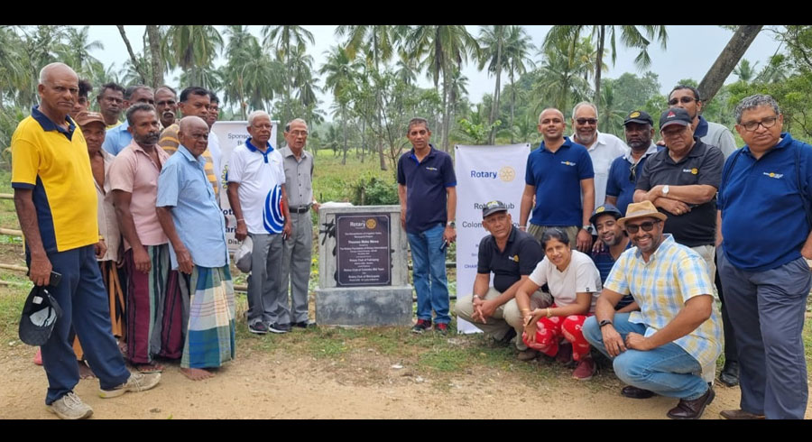 Rotary rehabilitates 3 tanks in Wariyapola