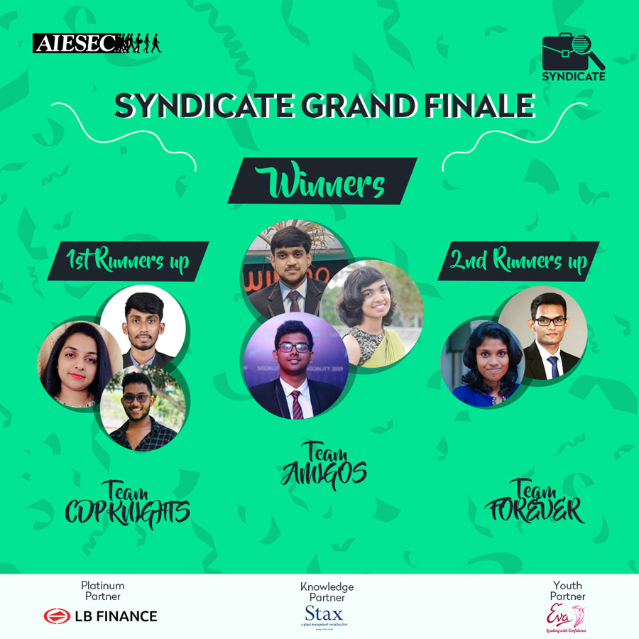 SYNDICATE organized by AIESEC in USJ came to a successful conclusion