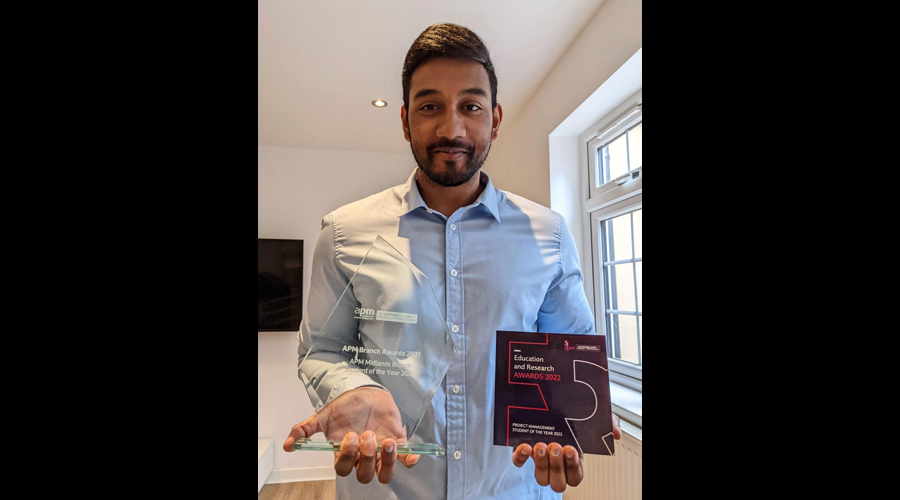 Anujan Metheus Electric car charging project sees Coventry graduate win national accolade