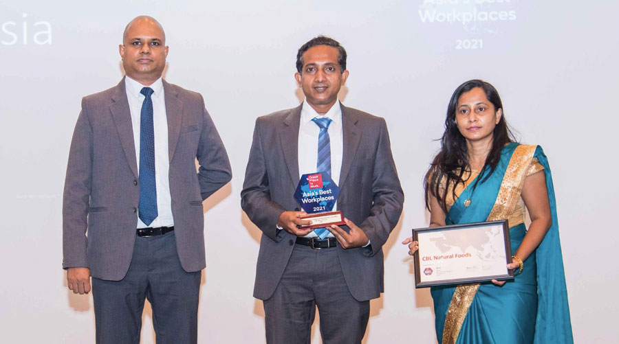 CBL Natural Foods in top 100 Best Workplaces in Asia