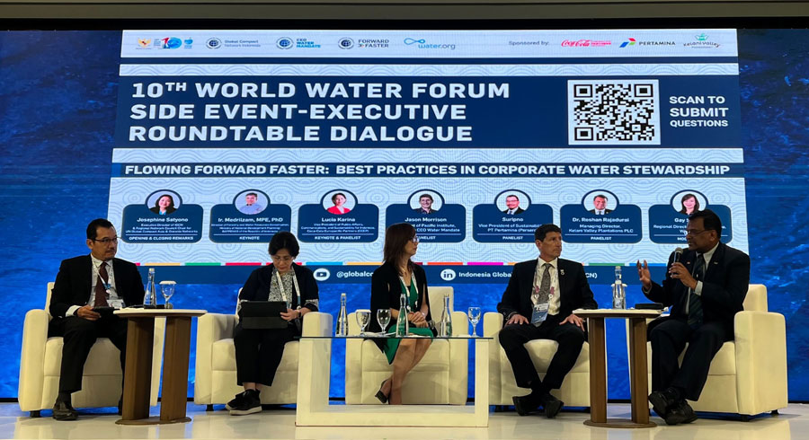 Hayleys Plantations company Kelani Valley Plantations PLC represents Sri Lanka at 10th World Water Forum in Bali