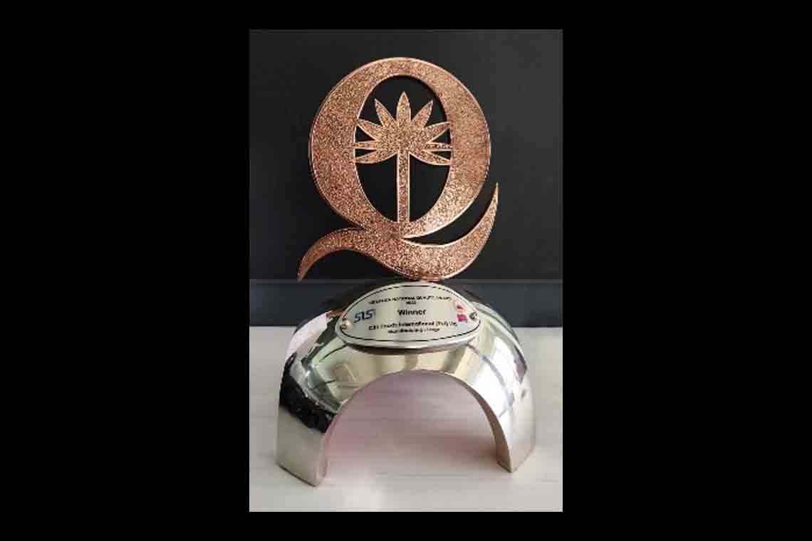 Ritzbury Highest Quality Award