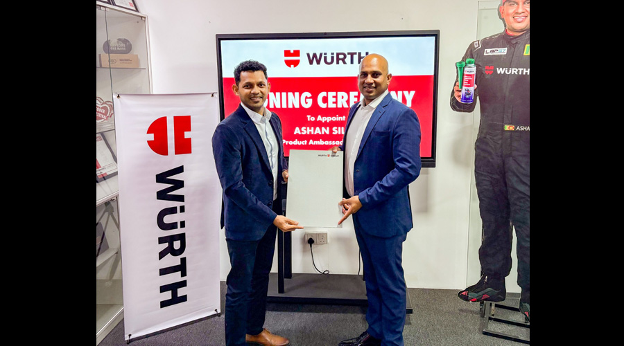 Wurth Lanka Reaffirms Brand Partnership with Racing Icon Ashan Silva
