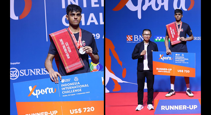 Nettasinghewins silverat XPORA Indonesia International Challenge