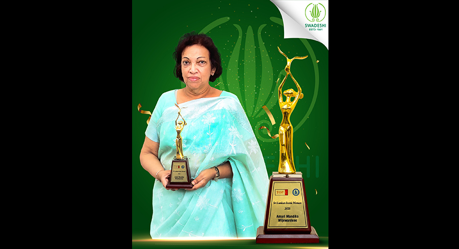 Amari Wijewardene Chairperson of Swadeshi Celebrated as an Iconic Woman 2025