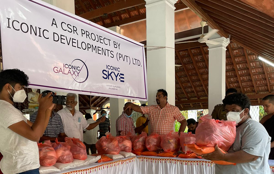 Iconic Developments donates dry rations to families in need