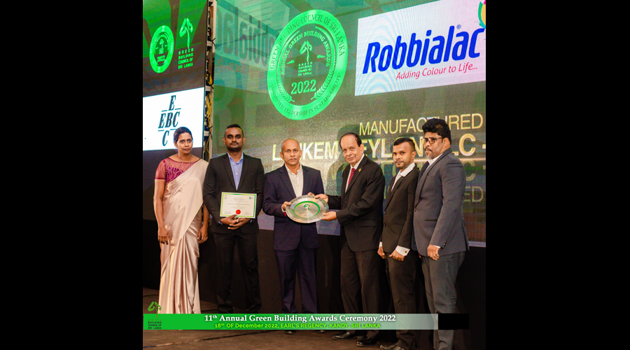 Robbialac Awarded GreenSL Labelled Product Certification