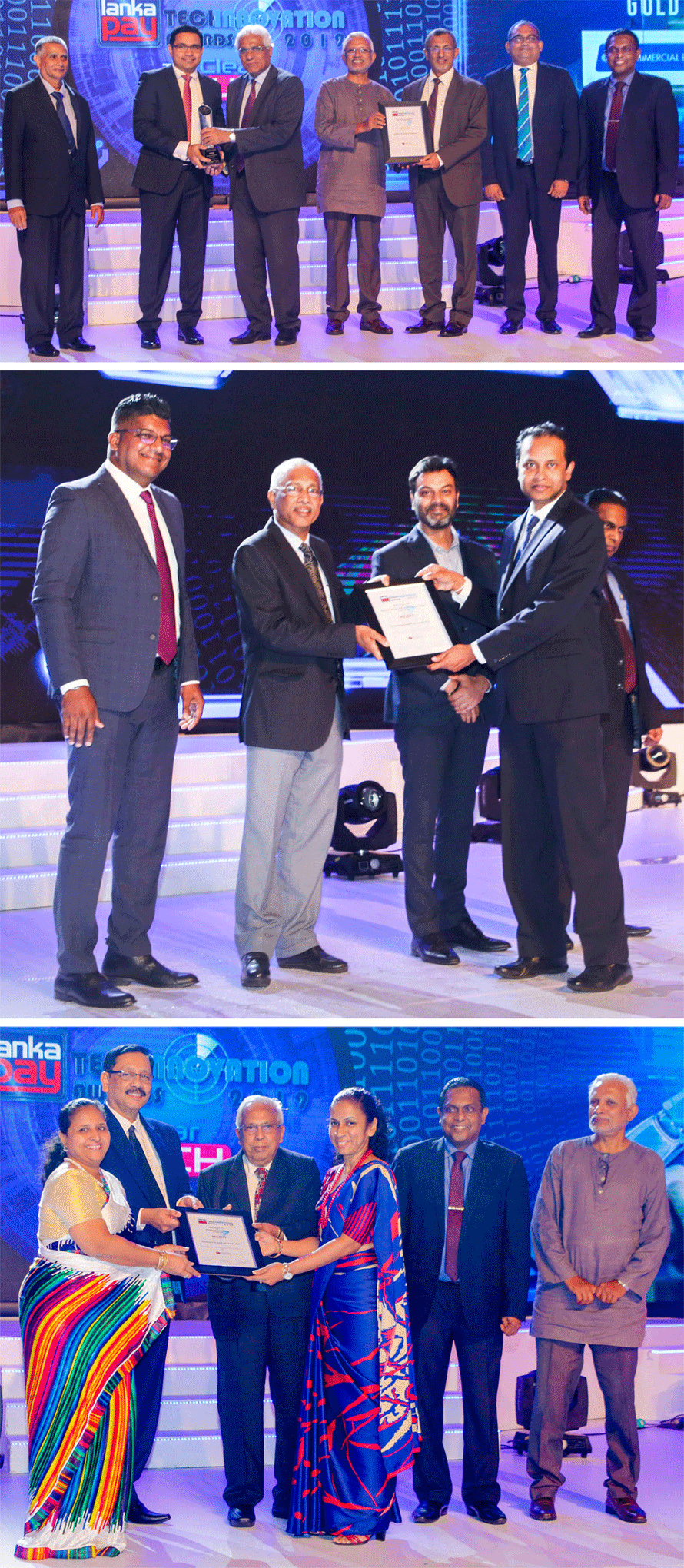 ComBank wins 5 awards at LankaPay Technnovation Awards 2019