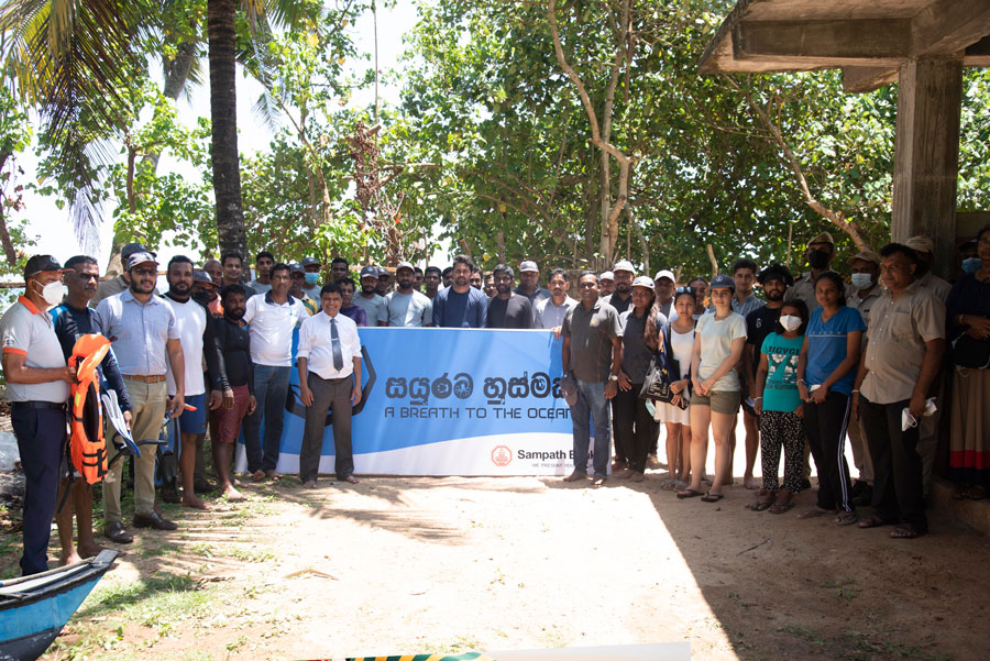 Sampath Bank begins A breath to the ocean campaign to restore marine life in Mirissa