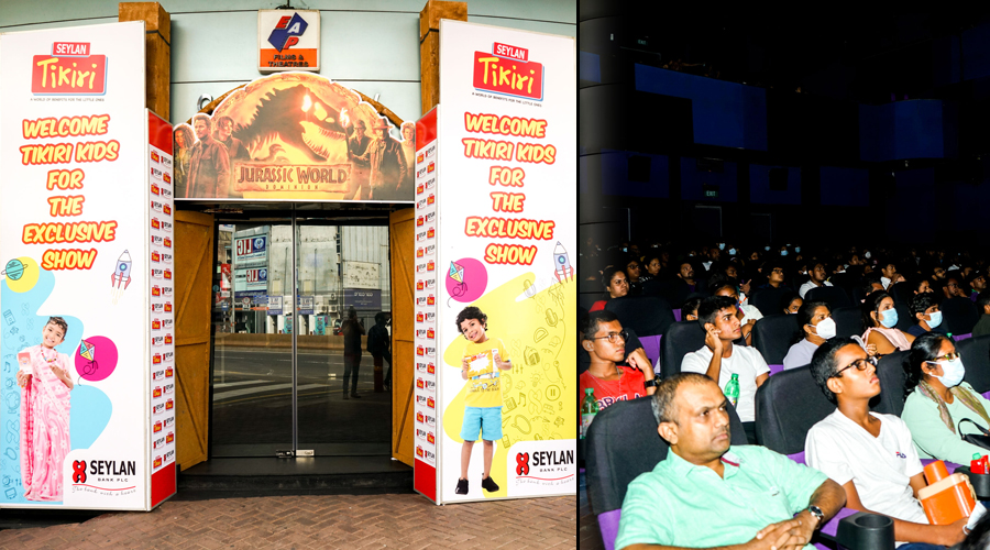 Seylan Tikiri Kids watch Exclusive Jurassic World screening