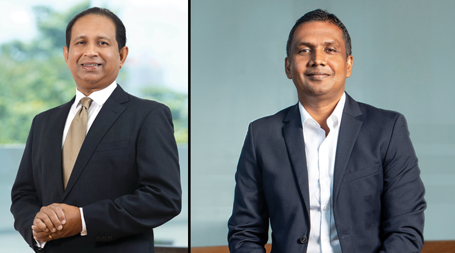 Channa de Silva Chairman Sarvodaya Development Finance and Nilantha Jayanetti Chief Executive Officer Sarvodaya Development Finance