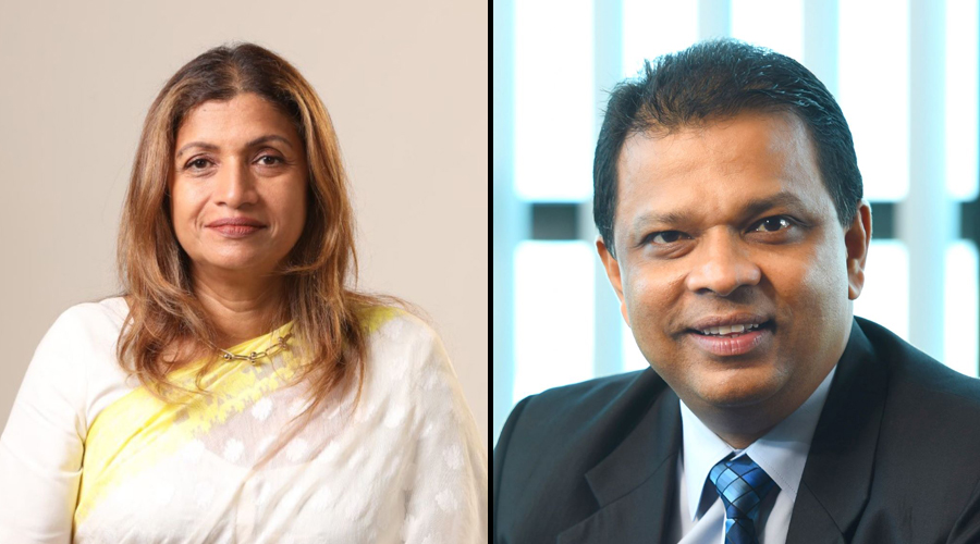 HNB Chairperson Aruni Goonetilleke and HNB MD CEO Jonathan Alles