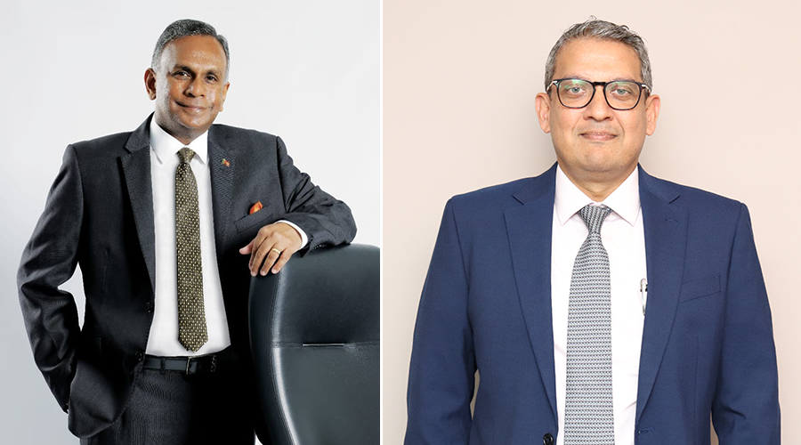 Pradeep Amirthanayagam Chairman at PLC and Shamindra Marcelline CEO General Manager at PLC