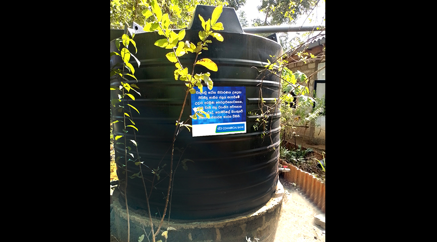 ComBank donates 5000 litre water storage tanks to 50 families at CKDu risk
