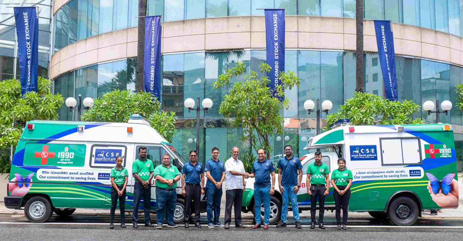 CSE Adopts Two Ambulances for the 1990 Suwa Seriya Foundation