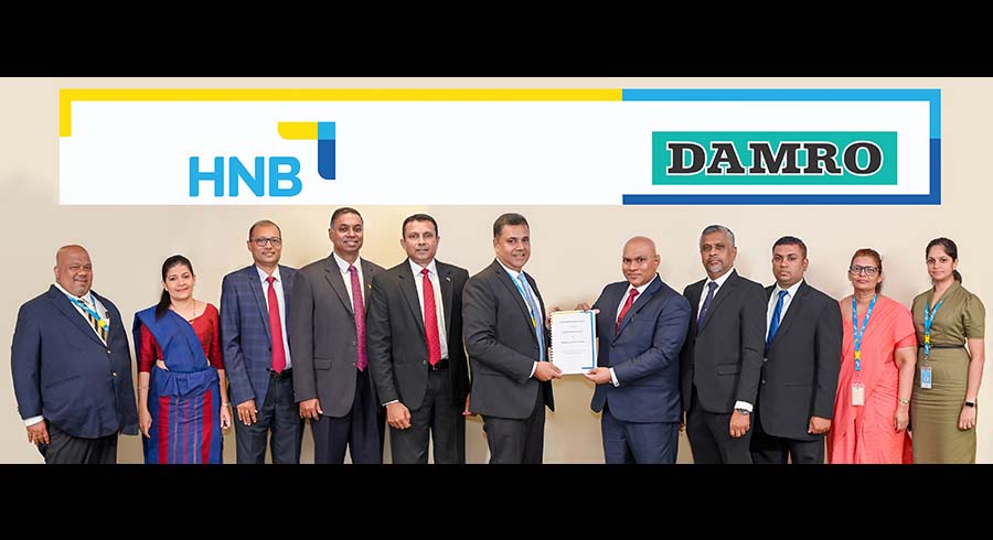HNB partners with Damro for Solar Loan solutions