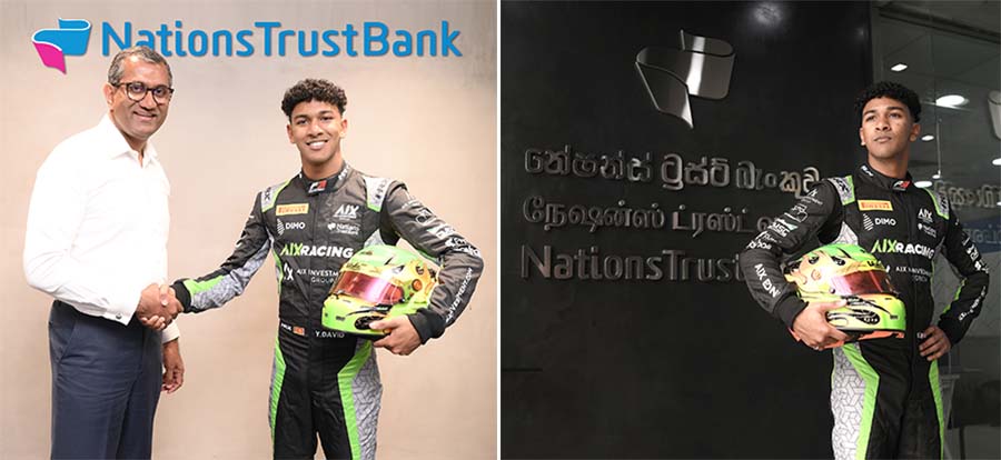 Nations Trust Bank partners with Sri Lankas first FIA Formula 3 driver Yevan David
