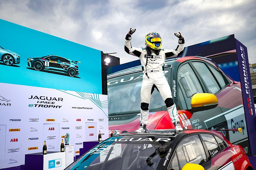 Simon Evans is the Jaguar I Pace eTrophy Champion